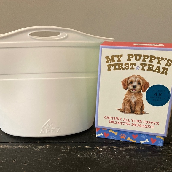 Puppy Milestone Cards + Foldable Food Bag 🐾 - Picture 2 of 10